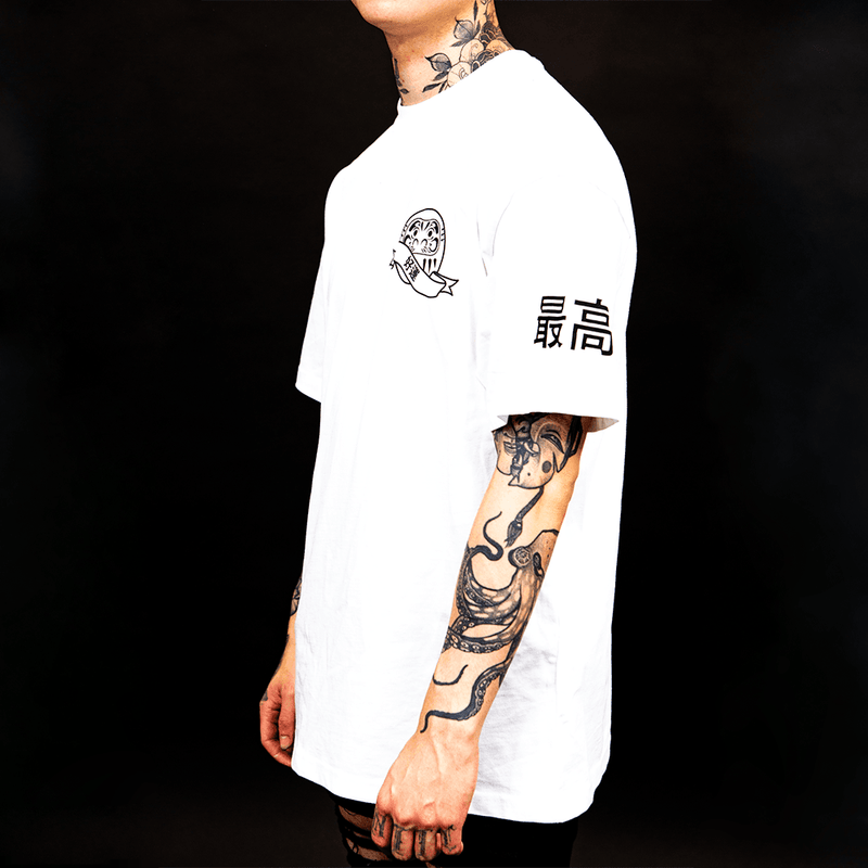 DUALITY : Unisex Daruma Oversized T-shirt - Saikou Apparel