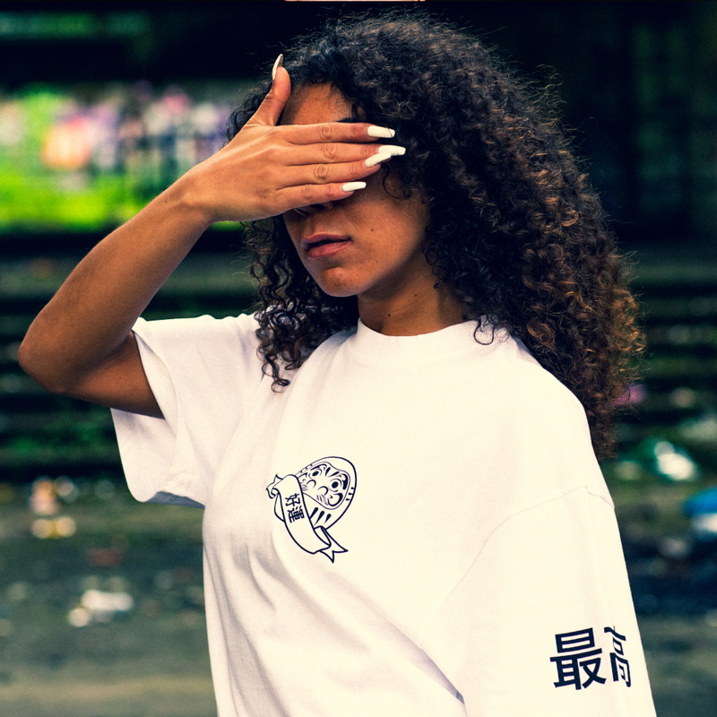 DUALITY : Unisex Daruma Oversized T-shirt - Saikou Apparel